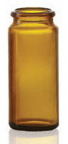 36 ml tabletpot, amber, type 3 geblazen glas